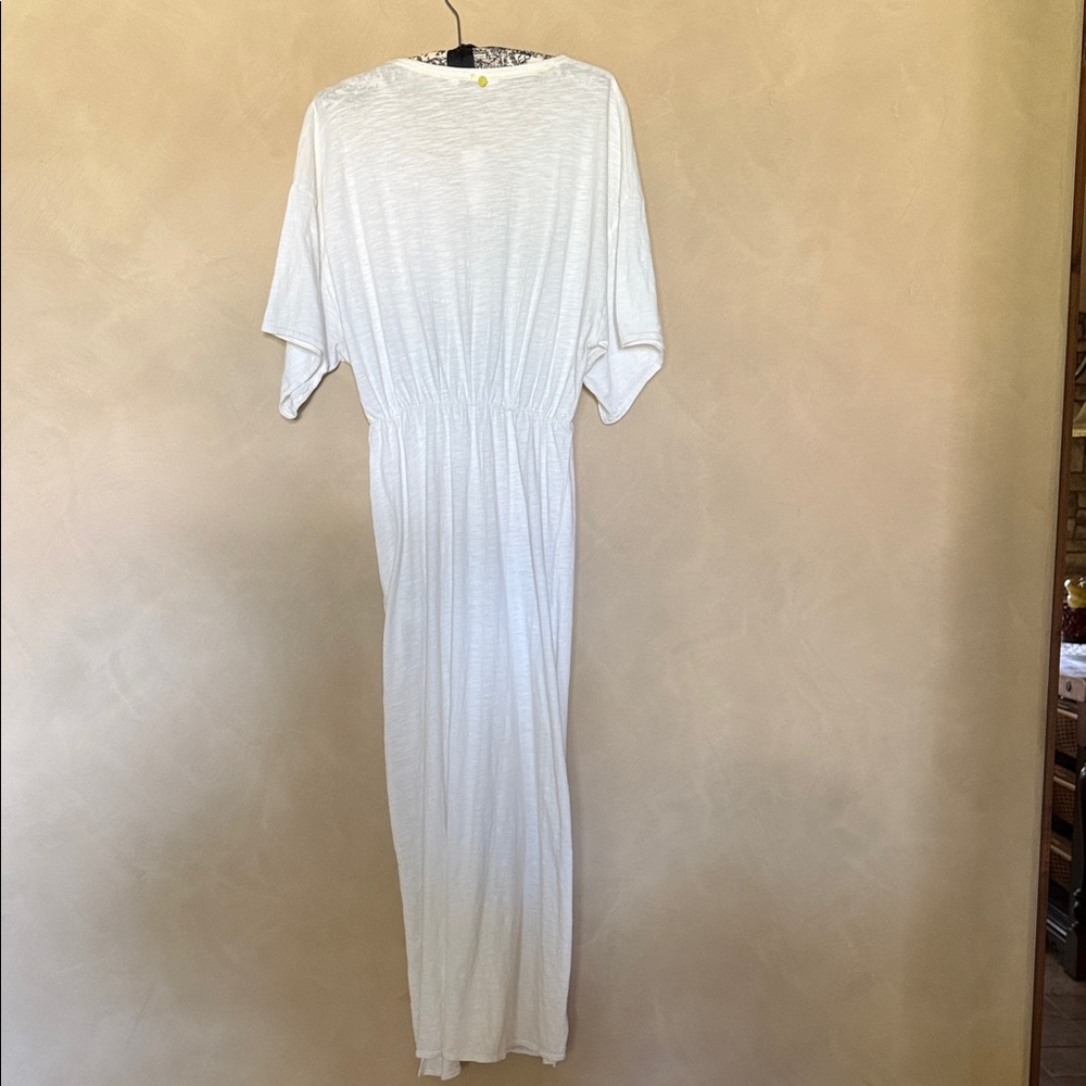 Anthropologie White V-Neck Maxi Dress with Twist Front. NWT - Picture 5 of 5